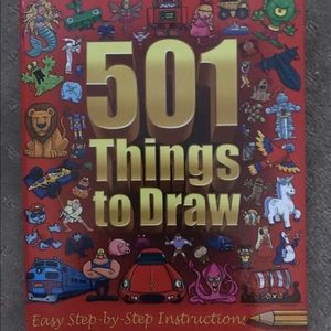 501 THINGS TO DRAW Drawing Book